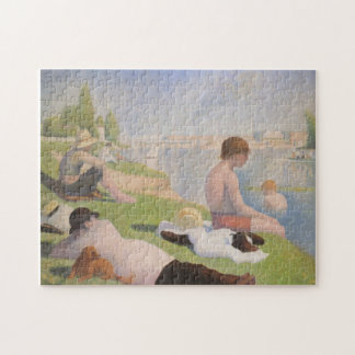 Badegäste bei Asnieres durch Georges Seurat Puzzle