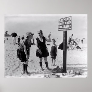 BADEGÄSTE bei LINCOLN PARK - CHICAGO 1919 Poster