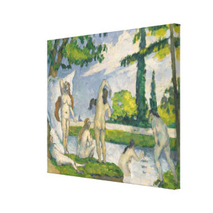 Badegäste Pauls Cezanne   Leinwanddruck