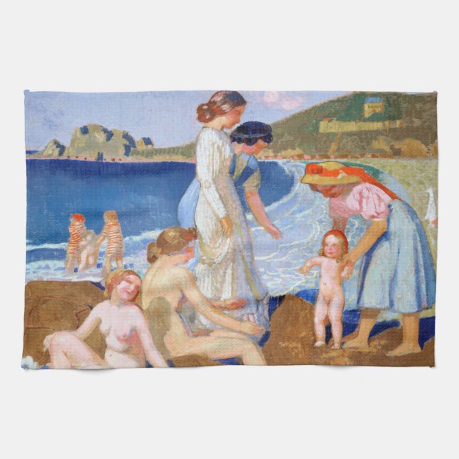 Badegewässer, Maurice Denis Geschirrtuch (Horizontal)