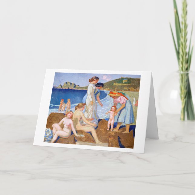 Badegewässer, Maurice Denis Karte (Vorderseite)