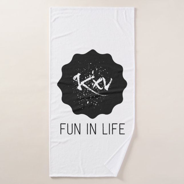 Badehandtuch Fun in Life  (Badehandtuch)