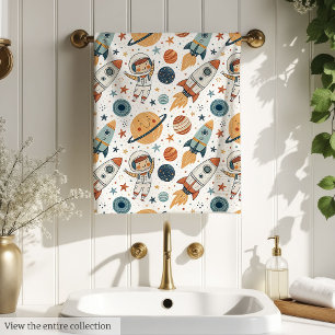 Badehandtuch Weltraum Pastell Planeten & Raketen f Badhandtuch Set