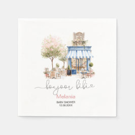 Badehaube Babydusche Papiertüte Serviette