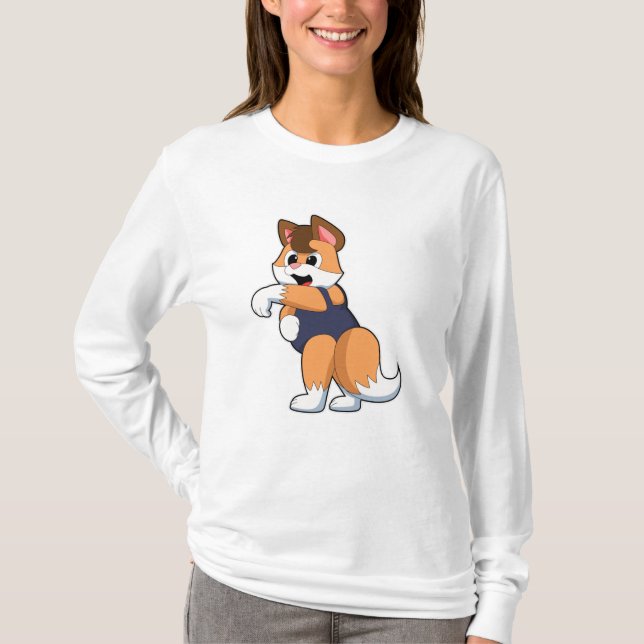 Badehose mit Badeanzug T-Shirt (Vorderseite)