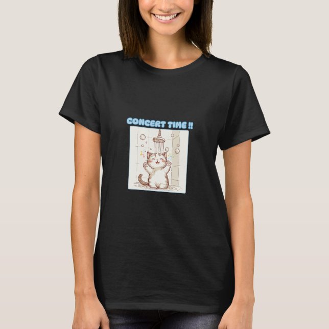 Badekatze, Toilettenkatze T-Shirt (Vorderseite)