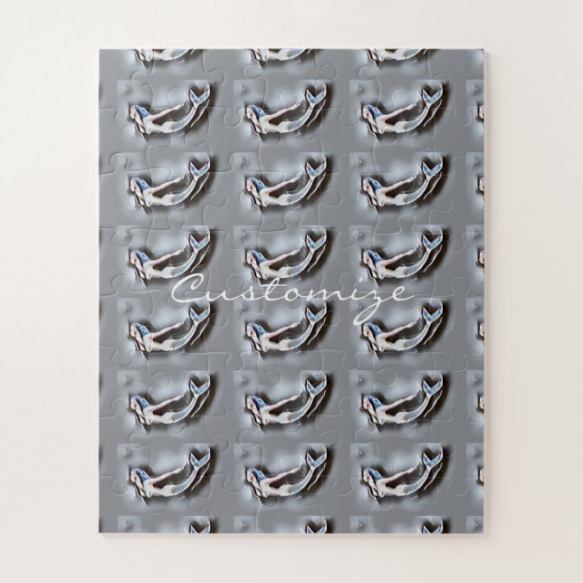 Bademantel Thunder_Cove Grau Puzzle (Vertikal)