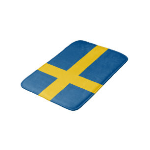 Badematte der schwedischen Flagge Schweden Badew