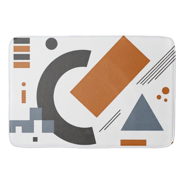 Badematte mit geometrischer Kunst (Vorderseite)