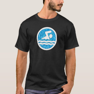 Baden am Pool Wasserschwimmen und Tauchen T-Shirt