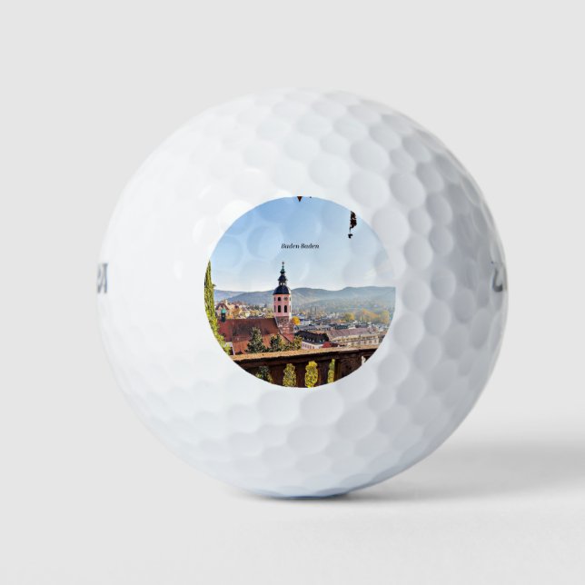 Baden-Baden, Deutschland, landschaftliche Landscha Golfball (Vorderseite)