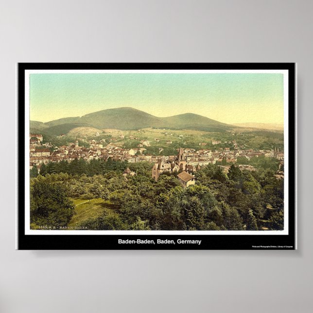 Baden, Baden, Deutschland Poster (Vorne)