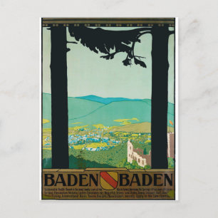 Baden-Baden, Stadt und Umgebung, Deutschland Postkarte