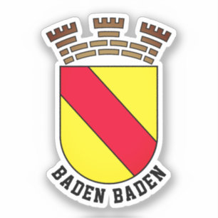 Baden-Baden-Wappen - DEUTSCHLAND Aufkleber