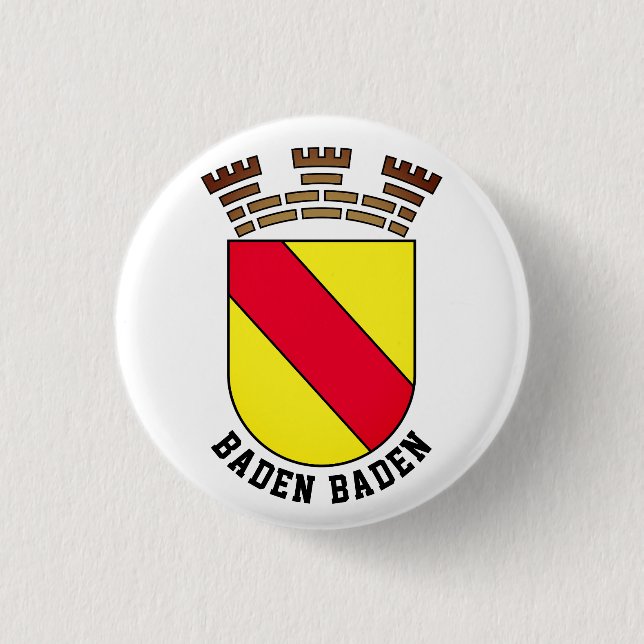 Baden-Baden-Wappen - DEUTSCHLAND Button (Vorderseite)