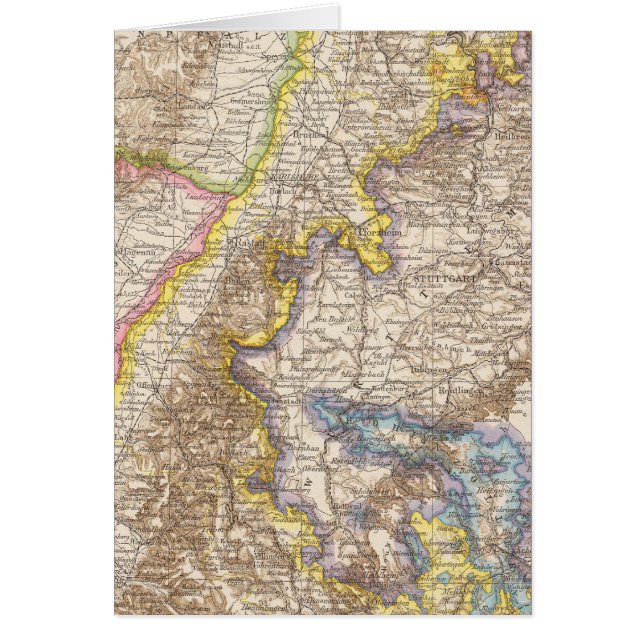 Baden-Deutschland-Atlas-Karte (Vorne)