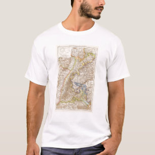 Baden Deutschland Atlas-Karte T-Shirt