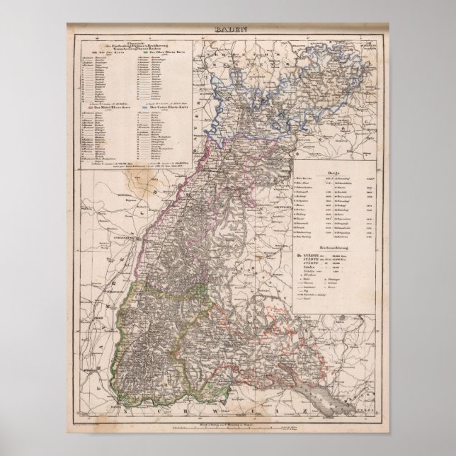 Baden, Deutschland Poster (Vorne)