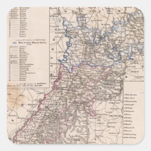 Baden, Deutschland Quadratischer Aufkleber