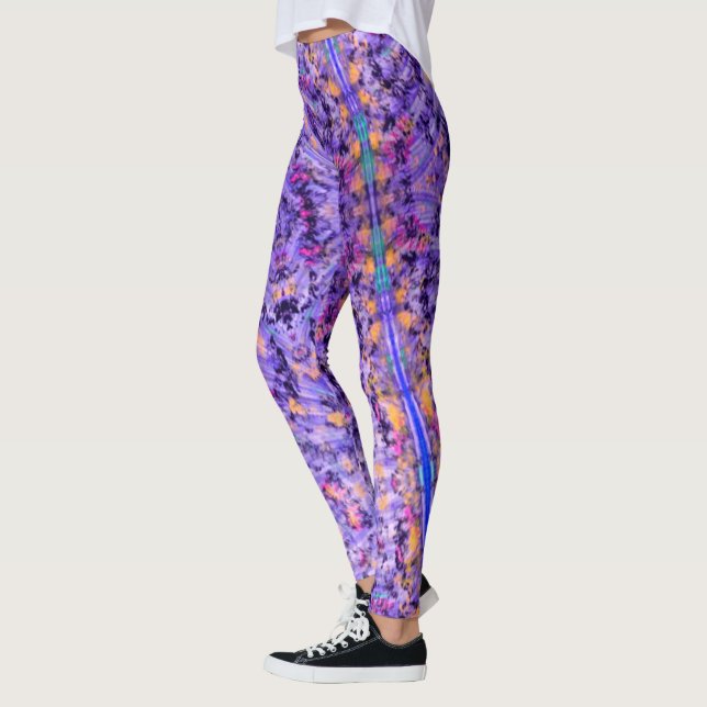 Baden mit korallenAbstrakten Leggings (Links)