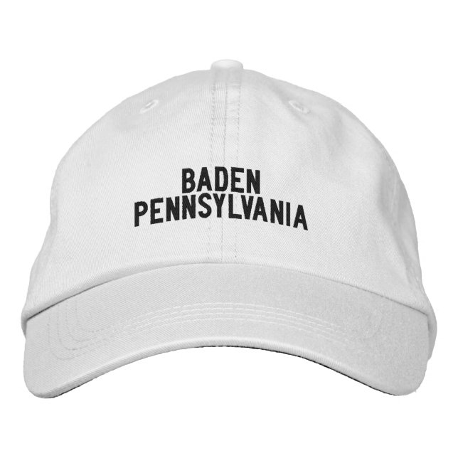 Baden Pennsylvania Hat Bestickte Baseballkappe (Vorderseite)