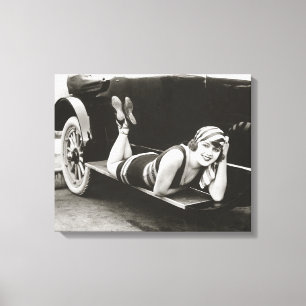 Baden von Beauty, 1918 Leinwanddruck