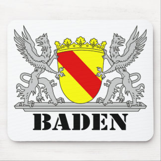 Baden Wappen mit Schrift Baden Mousepad