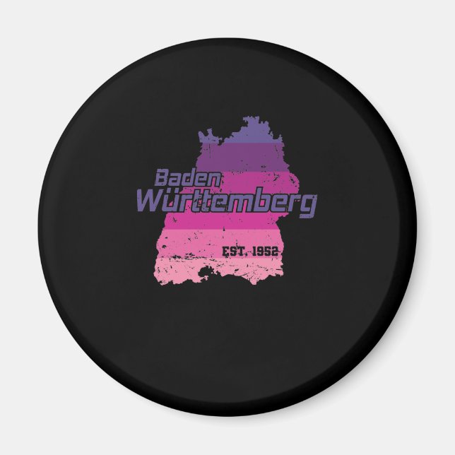 Baden Württemberg Bundesland Deutschland Magnet (Vorne)