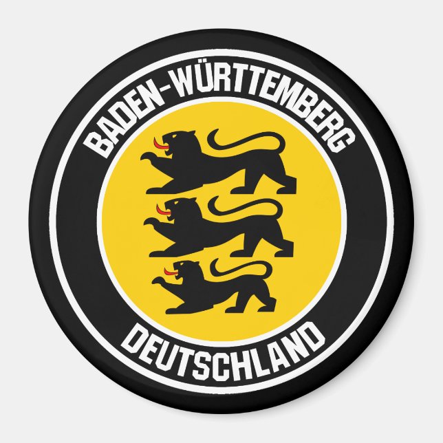Baden-Württemberg-RundEmblem Magnet (Vorne)