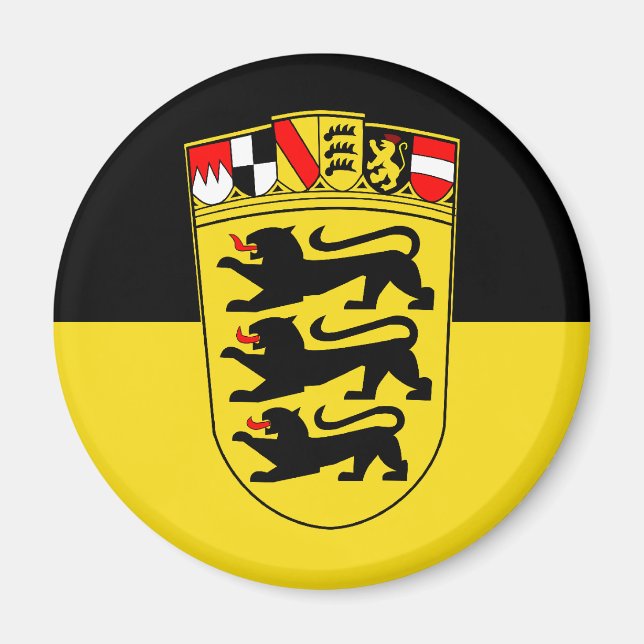 Baden-Württemberg (Staat, Großwaffen), Deutschland Magnet (Vorne)