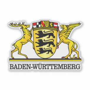 Baden-Württemberg Wappen Aufkleber