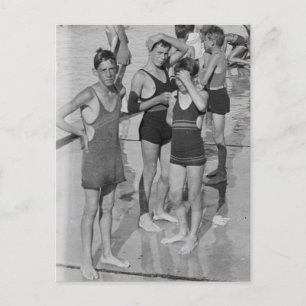 Badende 1920er Jahre Postkarte