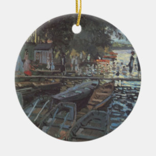Badende bei La Grenouillère von Claude Monet Keramik Ornament