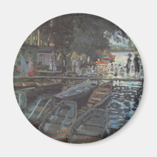 Badende bei La Grenouillère von Claude Monet Magnet