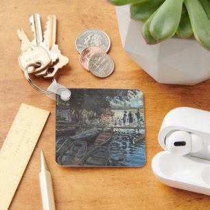 Badende bei La Grenouillère von Claude Monet Schlüsselanhänger