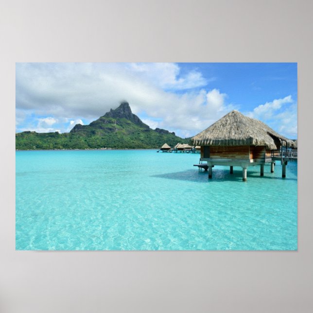 Badeort Bora Bora Poster (Vorne)