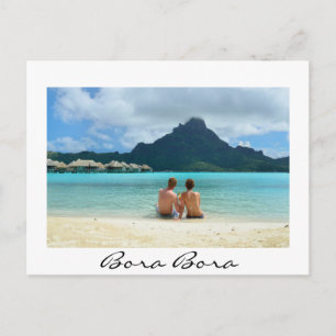 Badeort Bora Bora Postkarte