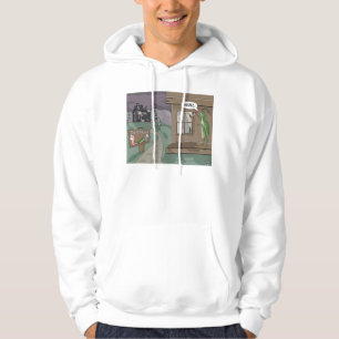 Bades Motel Funny Fishing Cartoon Geschenke und T- Hoodie