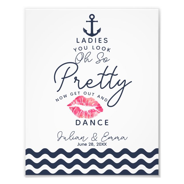 Badesaal für Hochzeitsfrauen lustig Fotodruck (Vorne)