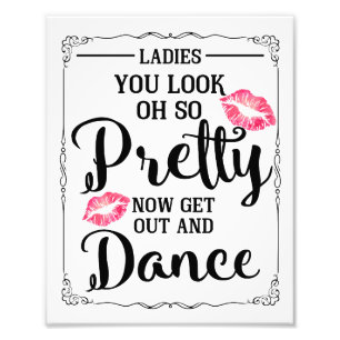 Badesaal für Hochzeitsfrauen lustig Fotodruck