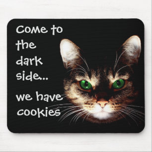 Badesachen - "Dunkle Seite hat Cookies" Mousepad