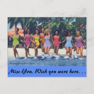 BADESCHÖNHEITEN POSTKARTE