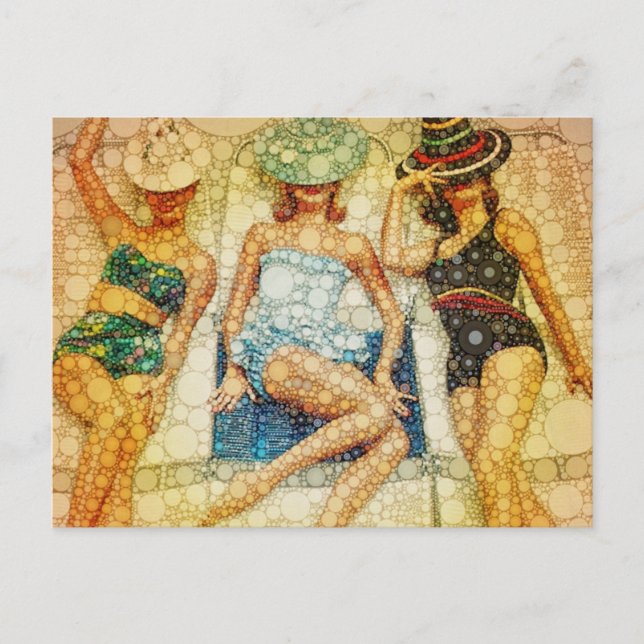 Badeschönheiten Postkarte (Vorderseite)