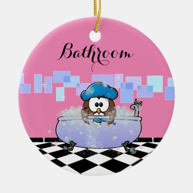 Badeschuhu Keramik Ornament (Vorne)