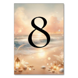 Badesparkle und Sonnenuntergang Tischnummer w Name