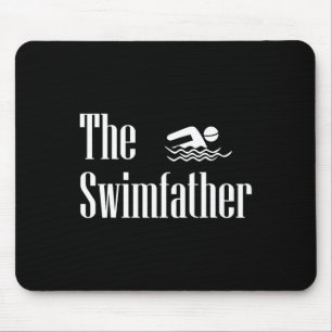 Badespass Vater Schwimmer Leben Väter Tag Mousepad