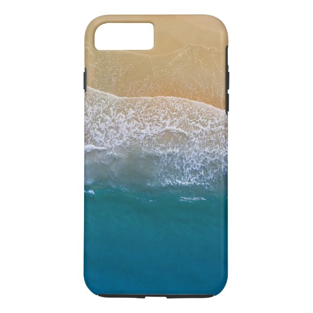 Badestrand mit reiner blauer Welle Case-Mate iPhone Hülle (Rückseite)