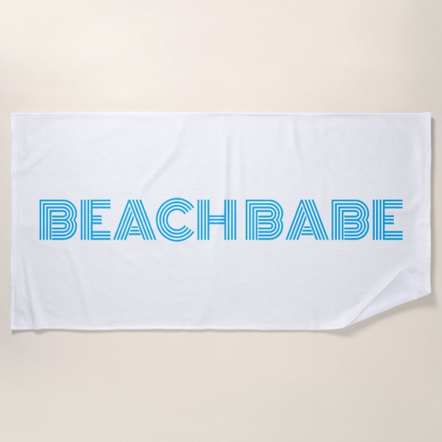 Badetuch - Beach Babe (Vorderseite)