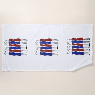 Badetuch (einzigartig handgezeichnet)