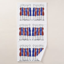 Badetuch (Einzigartig von Hand gezeichnet)